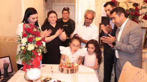 Naftalanda şəhid övladlarının ad günləri qeyd olunub