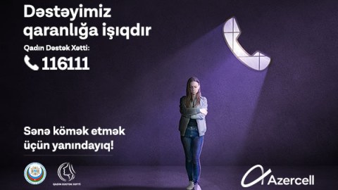 Azercell-in əsas tərəfdaşlığı ilə “Qadın Dəstək Xətti” xidməti yaradılıb
