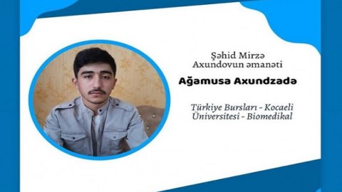Şəhid oğlu Türkiyədə ali məktəbə qəbul oldu