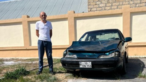 Narkoman sürücü qəza törətdi - Həbs olundu