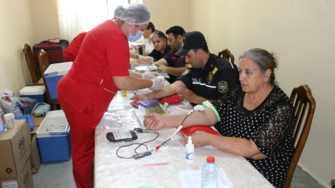 Xocavəndlilər qanvermə aksiyasında iştirak ediblər