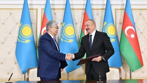 Azərbaycan-Qazaxıstan sənədləri imzalandı - YENİLƏNİB