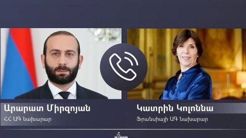 Mirzoyan fransalı həmkarı ilə Laçın dəhlizinə alternativ yolu müzakirə etdi 