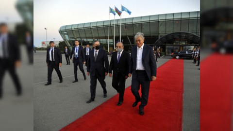 Tokayevin Azərbaycana səfəri başa çatdı - FOTO