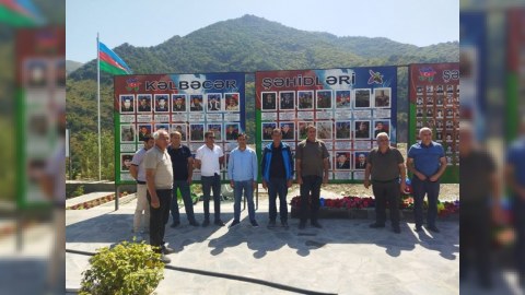 Kəlbəcərdə Şəhidlər abidəsi ziyarət edildi - FOTO