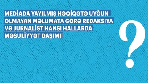 MEDİA-dan jurnalistlər üçün maarifləndirici rubrika - VİDEO