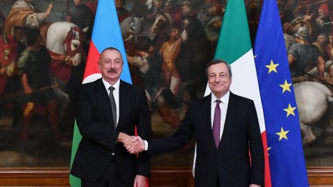 İlham Əliyev Mario Draqi ilə görüşüb - YENİLƏNİB 