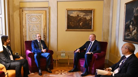 Prezident ərəbistanlı nazirlə görüşdü