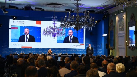 İlham Əliyev İtaliyada beynəlxalq forumda - YENİLƏNİB
