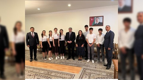 Hacıqabulda yüksək bal toplamış tələbələrlə GÖRÜŞ