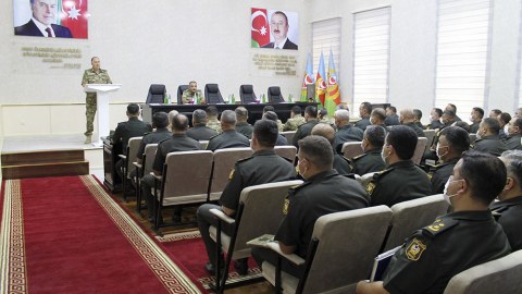 Kərim Vəliyev Quru Qoşunlarında müşavirə keçirdi - FOTO