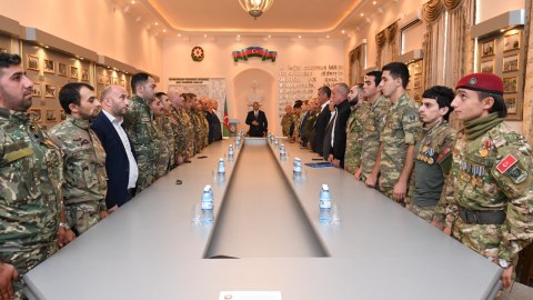 Dövlət Komitəsində müharibə veteranları ilə görüş - FOTO