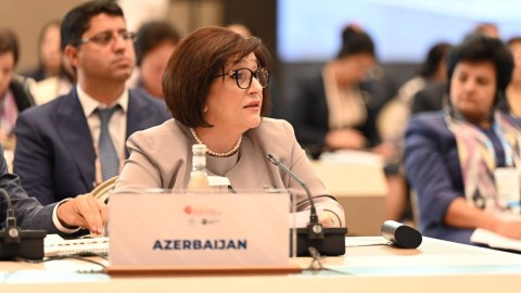Sahibə Qafarova spikerlərin sammitində çıxış edib