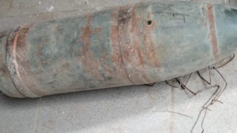 Laçında top mərmisi aşkarlandı