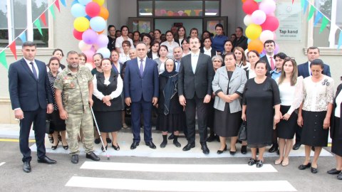Tap kənd tam orta məktəbi istifadəyə verilib