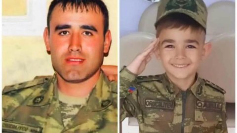 Atasının adını daşıyan şəhid oğlu 1-ci sinfə getdi - FOTO