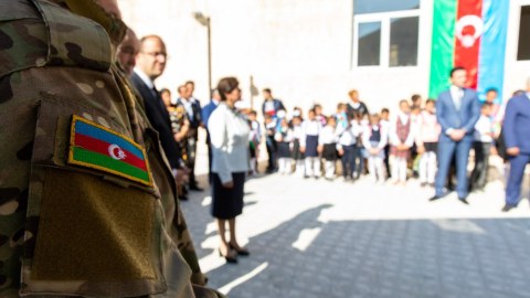 “AzerGold”un dəstəyilə yeni məktəb binası istifadəyə verilib