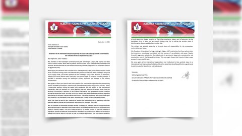 Kanadadakı soydaşlarımızdan erməni təxribatlarına etiraz