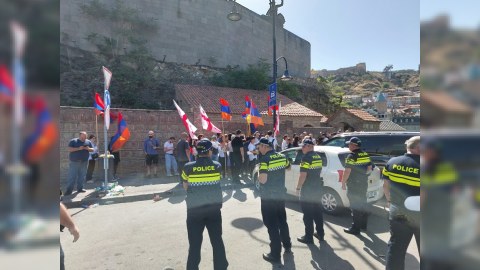 Tbilisidə ermənilərin təxribat cəhdi - İnsident yaşandı