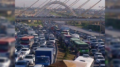 Bakının bu yollarında tıxac var - SİYAHI