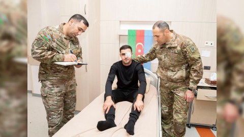 "YAŞAT" yaralı hərbçilərimizlə - FOTOLAR