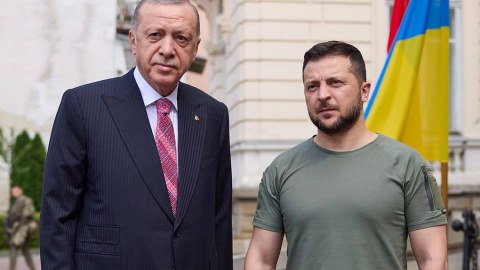 Ərdoğan BMT-dəki çıxışından əvvəl Zelenski ilə danışıb