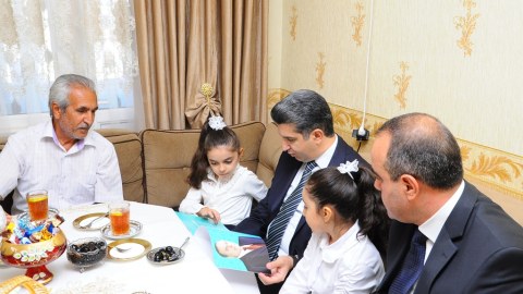 Şəhid ailəsi ziyarət olunub