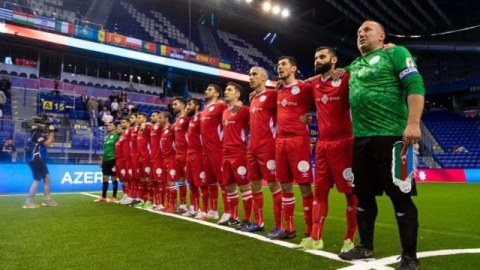 Azərbaycan millisi Slovakiyaya qarşı 