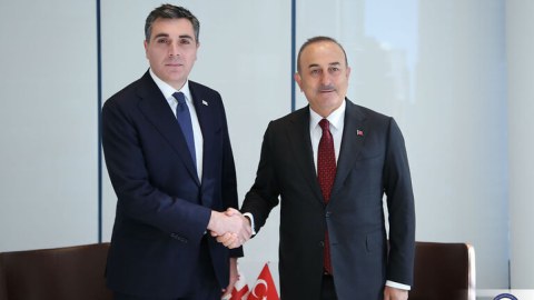 Çavuşoğlu gürcü həmkarı ilə görüşüb