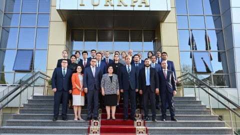 Spiker TÜRKPA Katibliyinin fəaliyyəti ilə tanış olub