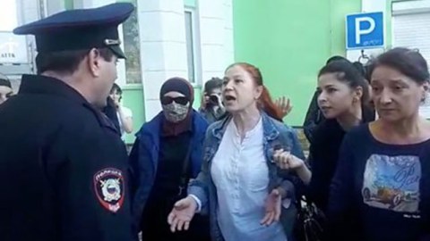 Dağıstanda qadınlar səfərbərliyə qarşı aksiya keçirdilər - VİDEO
