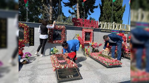 Anım Günündə Kəlbəcər şəhidləri ziyarət olunub - FOTO