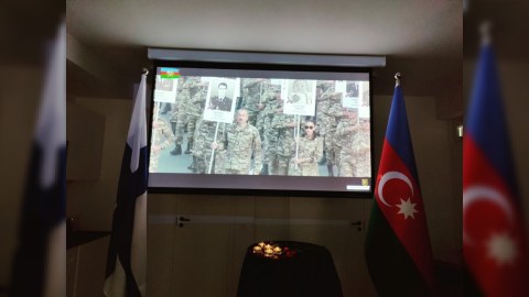 Helsinki Azərbaycan Evində şəhidlər yad edilib