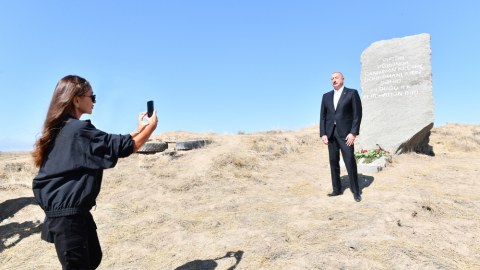 Prezidentlə birinci xanımın Füzuli səfərindən FOTOLAR