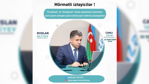 Baş direktor canlı yayıma çıxacaq