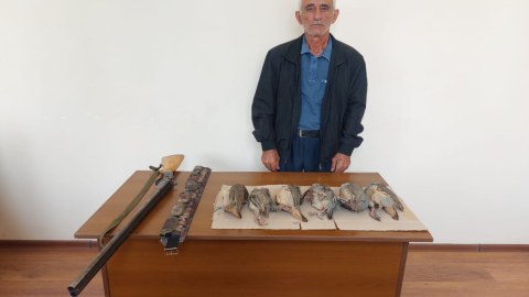 Cəbrayılda ov edən şəxs saxlanıldı