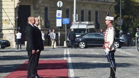 Prezidentin Sofiyada rəsmi qarşılanma mərasimi olub