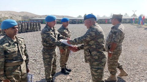 Birinci zabit komando kursunun buraxılışı keçirilib - FOTO