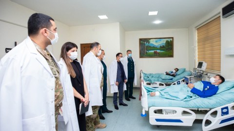 "YAŞAT" yaralı sərhədçilərlə - FOTO