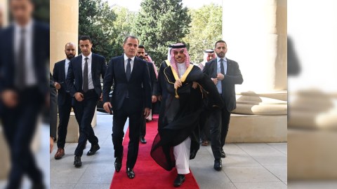 Ceyhun Bayramov səudiyyəli həmkarı ilə bir arada - FOTO