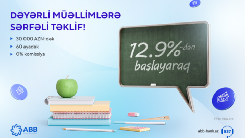 ABB-dən müəllimlərə sərfəli təklif