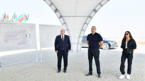 Ağdamın yol və kommunikasiya şəbəkəsinin təməli qoyuldu 