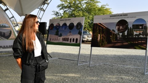 Mehriban Əliyeva Ağdamdan paylaşım etdi 