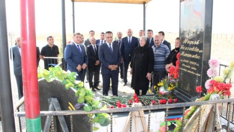 Xoyluda Şəhidlərin məzarları ziyarət olunub