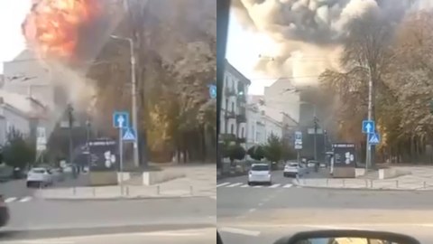 Kiyev belə vuruldu - VİDEO