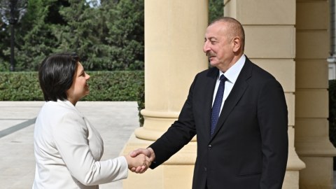 Prezident Moldovanın Baş nazirini qəbul edib - YENİLƏNİB