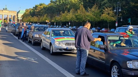 Berlində Ermənistanın hərbi cinayətlərinə etiraz edildi