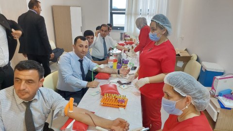 Goranboyda qanvermə aksiyası keçirilib - FOTOLAR