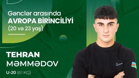 Tehran Məmmədov Avropa birinciliyində 3 medal qazandı