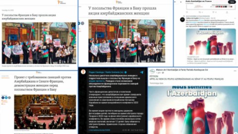 Azərbaycanlıların Fransaya etirazı Avropada gündəm oldu